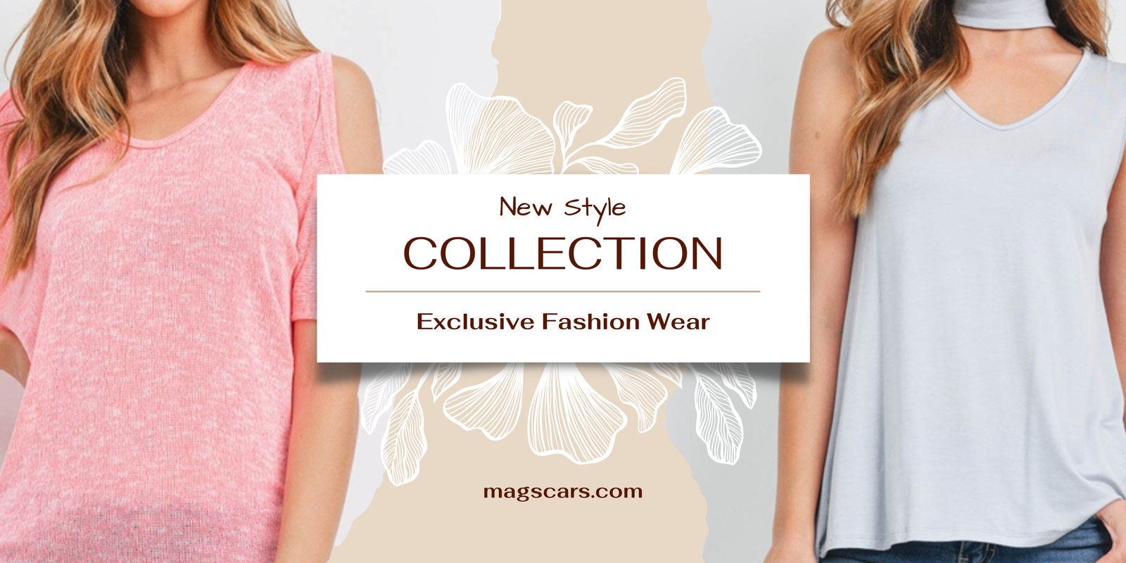 Beige Aesthetic Exclusive Fashion Wear Collection Clothing Banner Beige Aesthetic Exclusive Fashion Wear Collection Clothing Banner