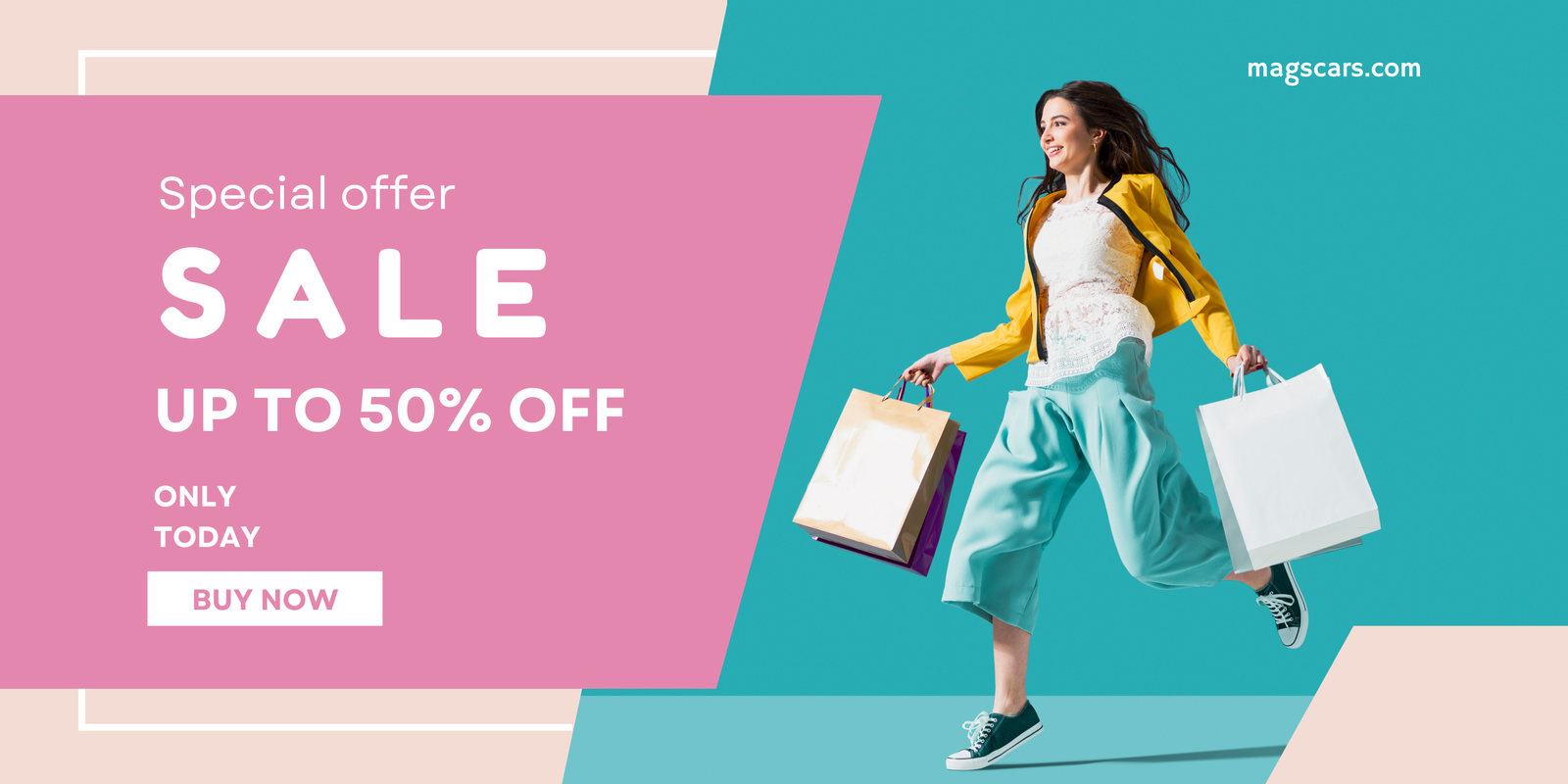 Blue Pink Modern Special Offer Sale Banner Blue Pink Modern Special Offer Sale Banner